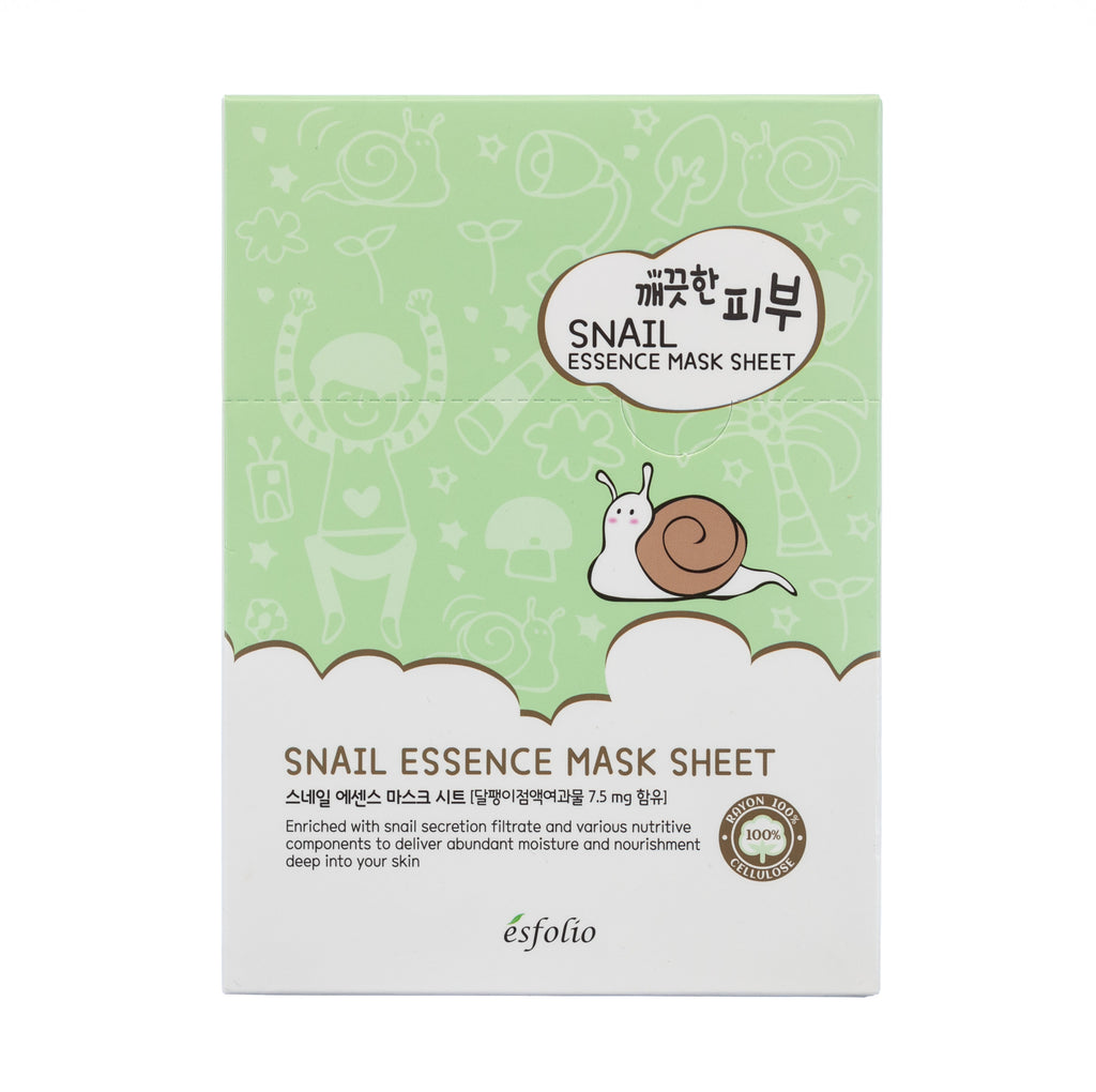 Esfolio Snail Essence Mask 10 Sheets