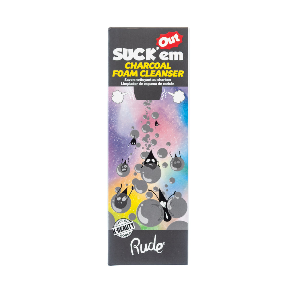 Rude Suck Em Out Charcoal Foam Cleanser 3.381oz/100ml