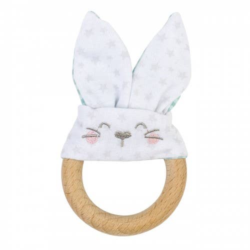 Saro Bunny Teether Mint