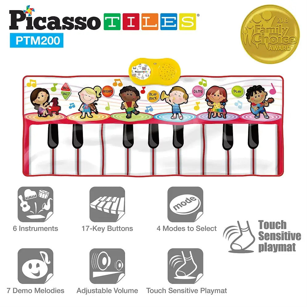 PicassoTiles Educational Piano Music Playmat