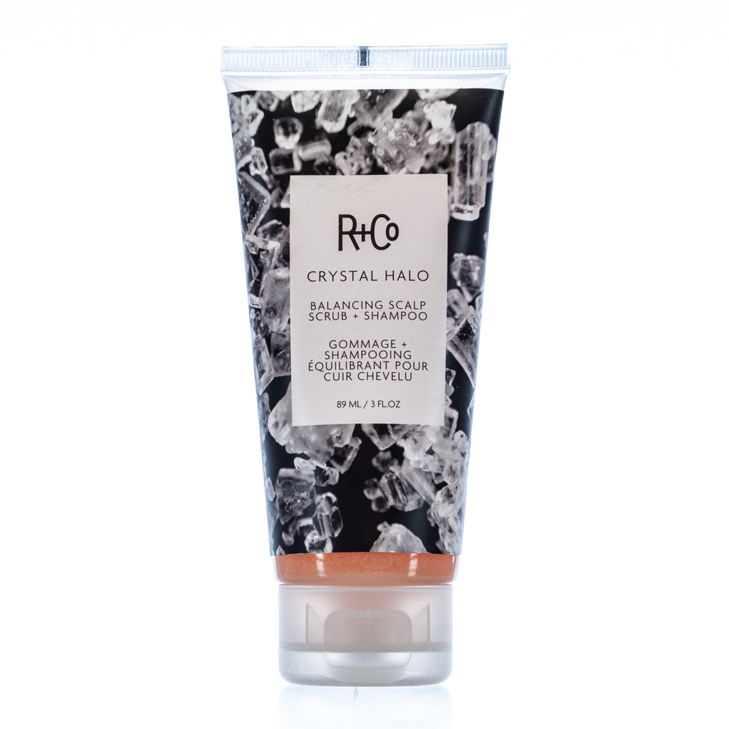 R+Co Crystal Halo Balancing Scalp Scrub + Shampoo 3oz/89ml