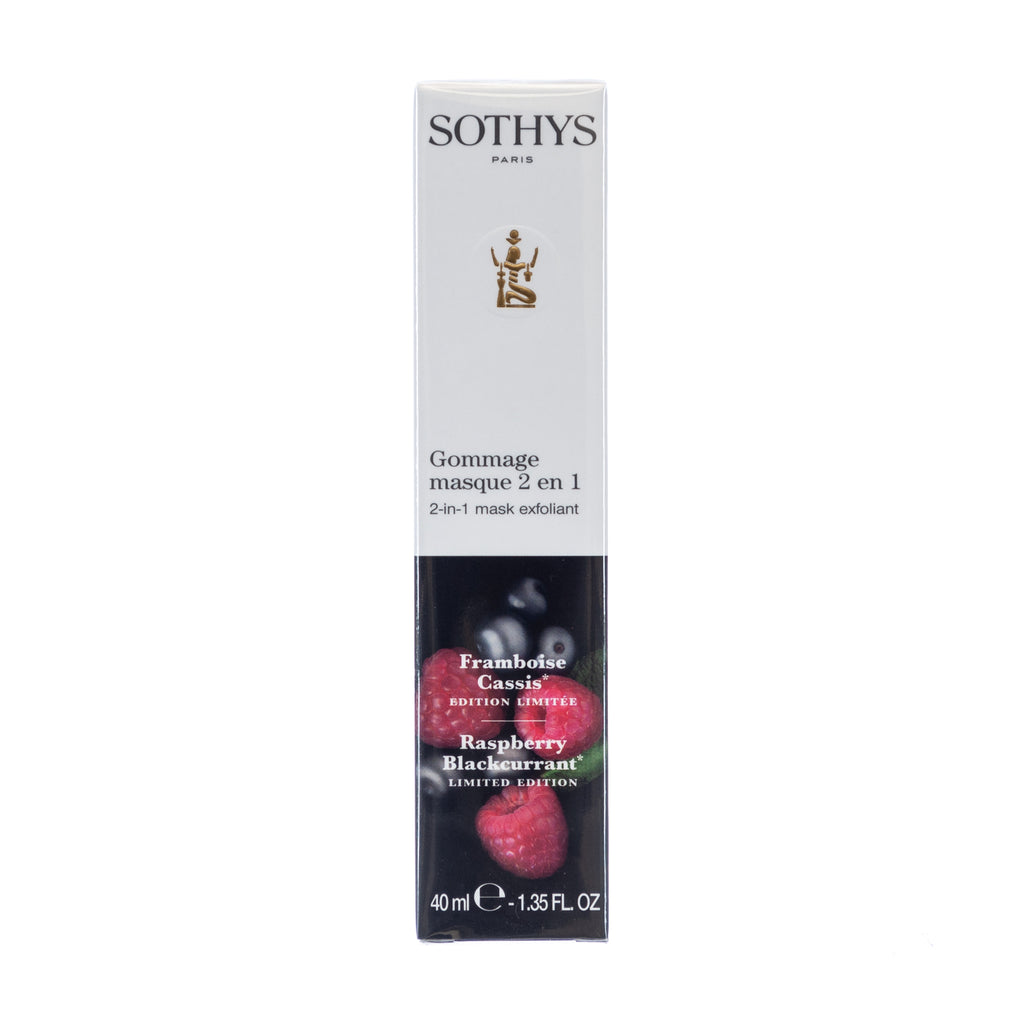 Sothys 2 in 1 Mask Exfoliant Raspberry Blackcurrant 1.35oz/40ml