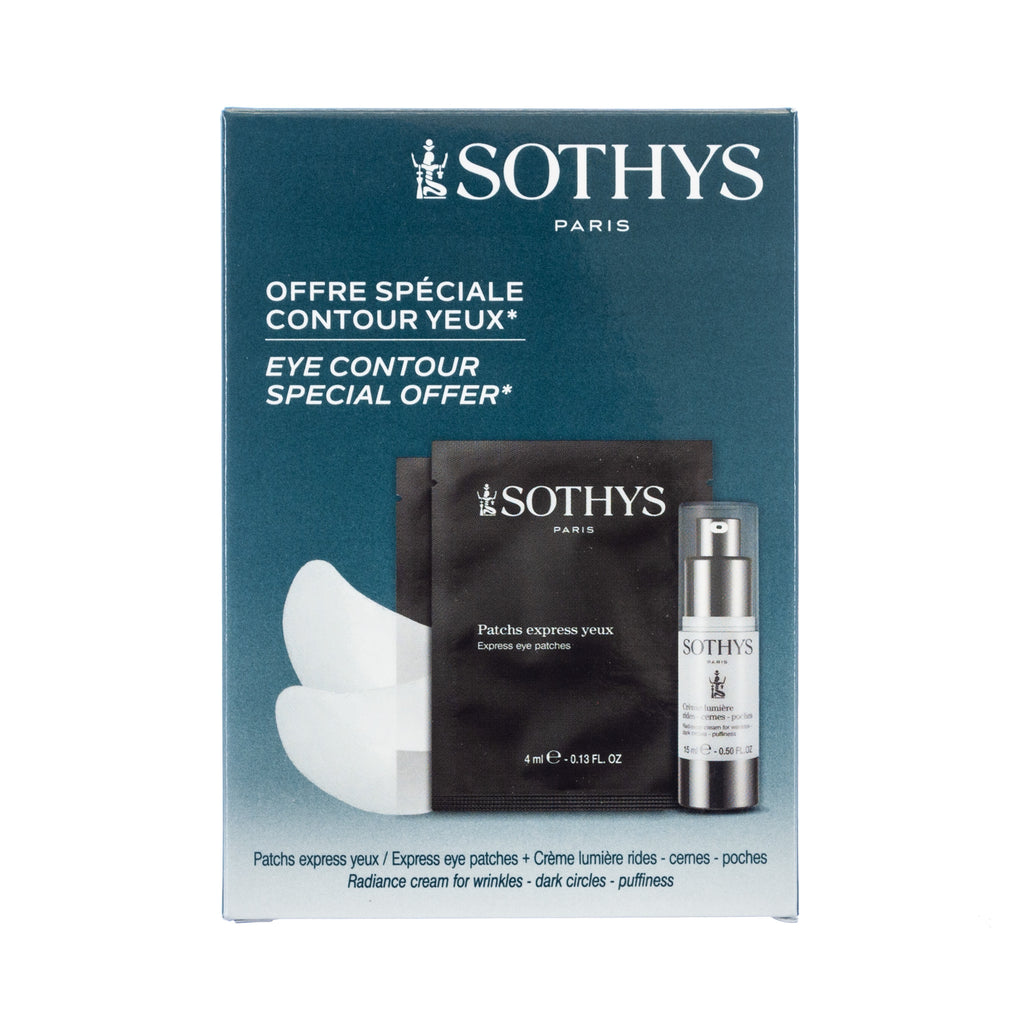 Sothys Radiance Cream for Wrinkles, Dark Circles, Puffiness with 2 Eye Patches